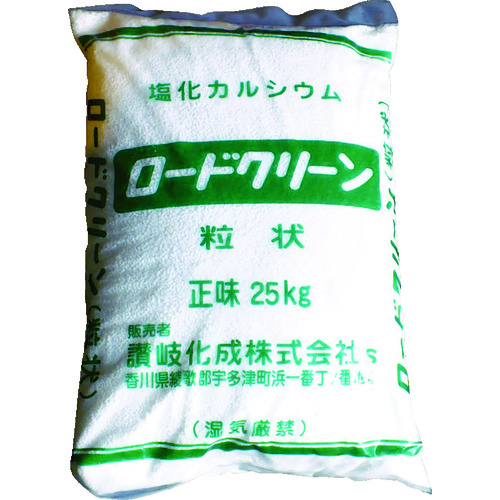 【TRUSCO】讃岐化成　凍結防止剤　ロードクリーン（塩化カルシウム）粒状２５ｋｇ　（１袋入）